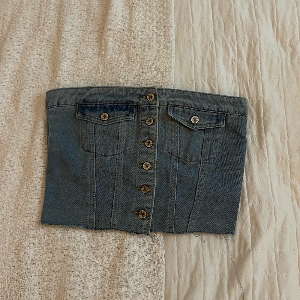 Jean Tube Top